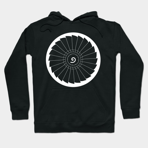 737 Turbine Commercial Airliner Hoodie by DesignedForFlight